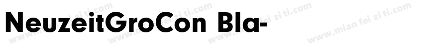 NeuzeitGroCon Bla字体转换